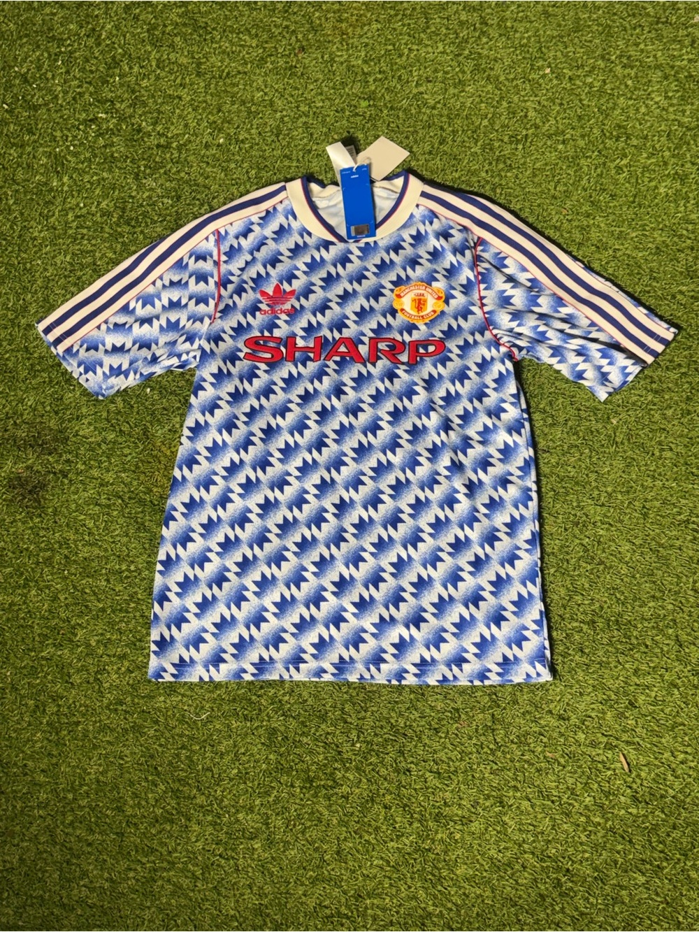 didas Manchester United Away Retro Jersey Sz Small